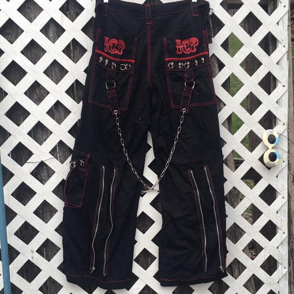 Tripp NYC Black Pants with Red and White Accents - Picture 4 of 5